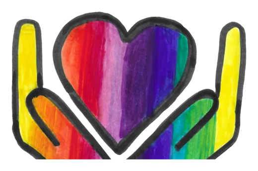 The Friends of the Family Centre emblem, hand-drawn by the group